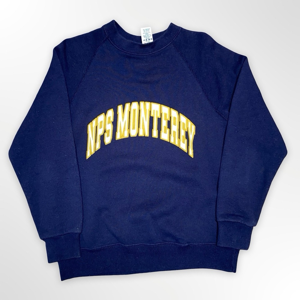 Vintage 80s Soffe Sweats NPS Monterey Sweatshirt Crewneck L US Navy Made in USA